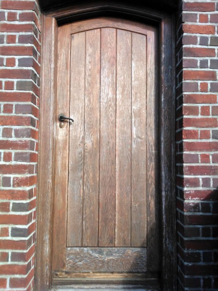 Before refurbishment to an oak door