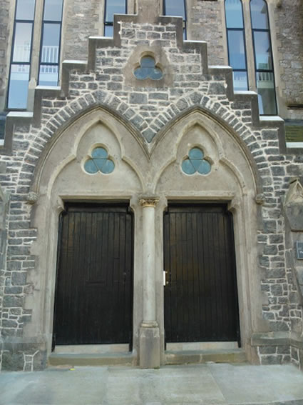 Lime pointing to converted Grade II church
